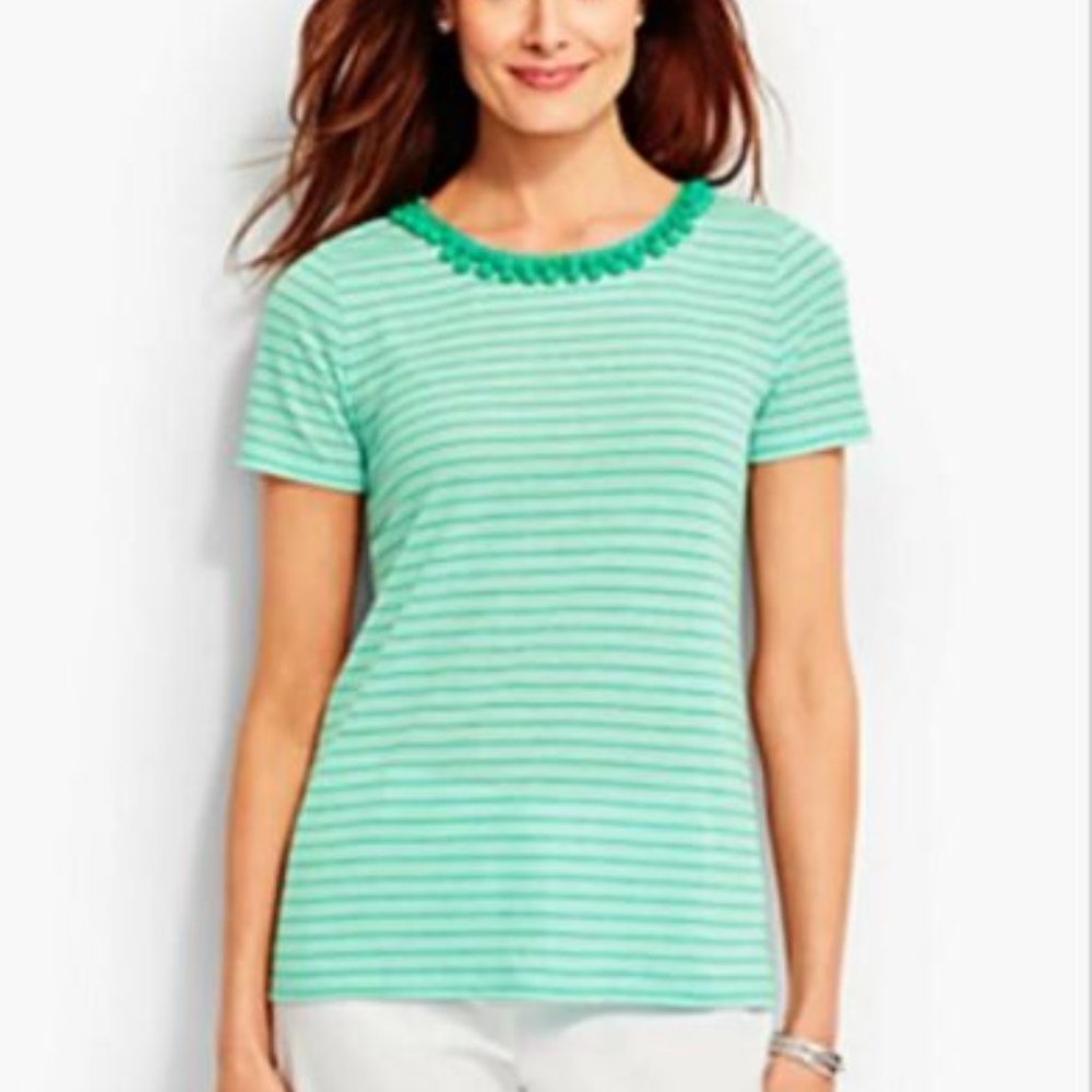 Talbots Pom Pom shirt P